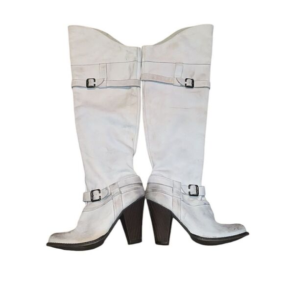 Mia Limited Edition Dirty White Knee Boots Size 9 M - Picture 1 of 7